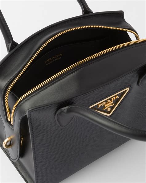 prada saffiano handbag black|authentic Prada saffiano.